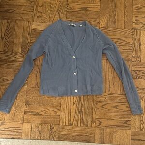 Vince Blue Women's Cardigan Sweater